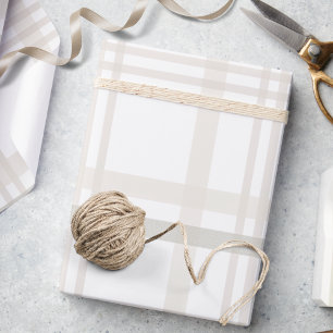 Festive Snyggt Elegant White Ivory Beige Play Presentpapper