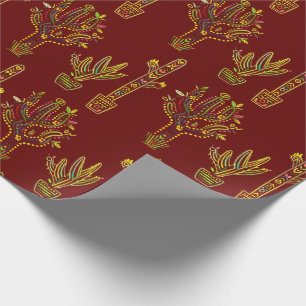 Festive Southwest Cactus Plants Presentpapper