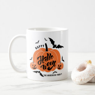 Festive Spooky Pumpkins Happy halloween Kaffemugg