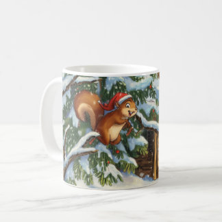 Festive Squirrel Winter Mugg