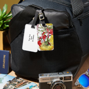Festive Sring Blommigt Luggage Tag Bagagebricka