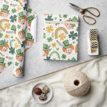 Festive St. Patrick's Day Wrapping Papper