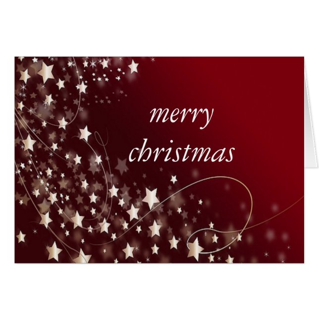 Festive Stars Hälsningskort (Framsidan Horizontal)