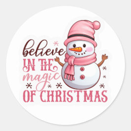 Festive Stickers Runt Klistermärke