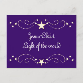 Festive stjärna gräns vykort