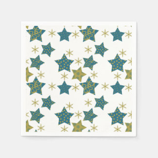 Festive stjärnry mönster pappersservett