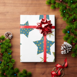 Festive stjärnry mönster presentpapper