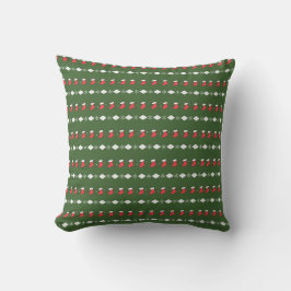 Festive Stocking Mönster Pillow Kudde