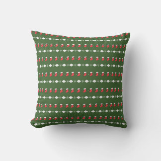 Festive Stocking Mönster Pillow Kudde
