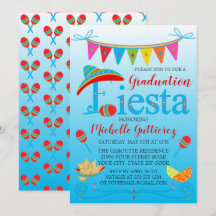 Festive Studenten Fiesta-inbjudan