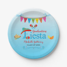 Festive Studenten Fiesta Personlig Blue Ombre