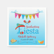 Festive Studenten Fiesta Personlig Blue Ombre