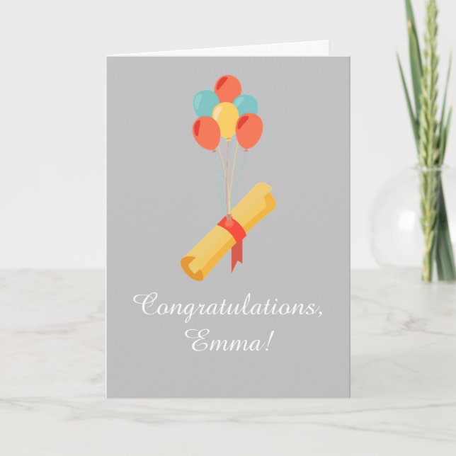 Festive Studenten Grattiss-kort Helgkort (Framsida)