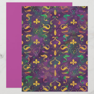 Festive Swirls Scrapbook Papper