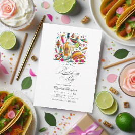 Festive Tacos & Tequila Fiesta Bachelorette Bash Inbjudningar