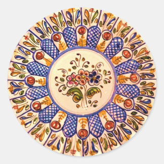 Festive Talavera Cinco Runt Klistermärke