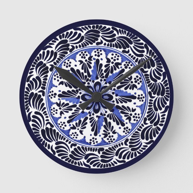 Festive Talavera Cuatro Rund Klocka (Framsida)