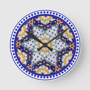 Festive Talavera Ocho Rund Klocka