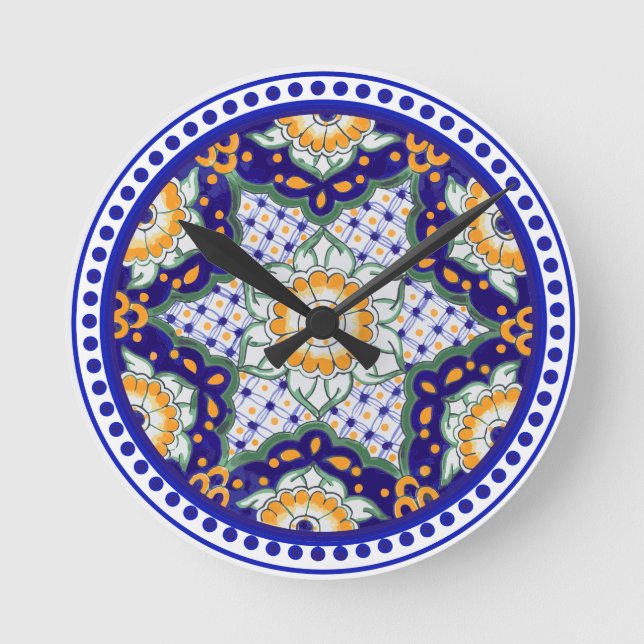 Festive Talavera Ocho Rund Klocka (Framsida)