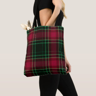 Festive Tartan i hallon och Grönt Tygkasse
