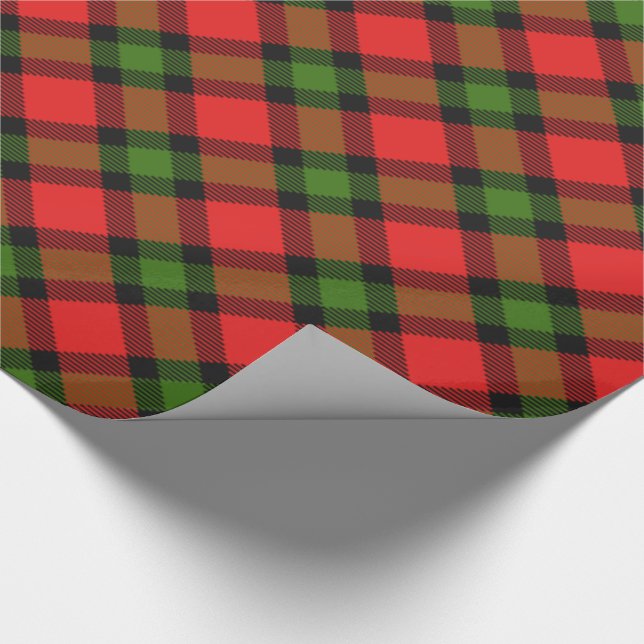 Festive Tartan Presentpapper (Hörn)