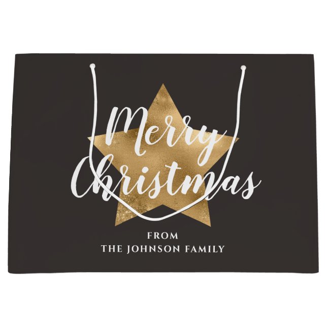 Festive Taupe Brown Star-jul (Framsidan)