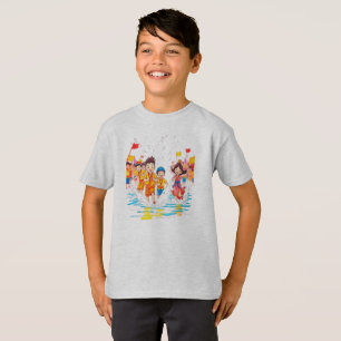 Festive Tecknad Firande T Shirt