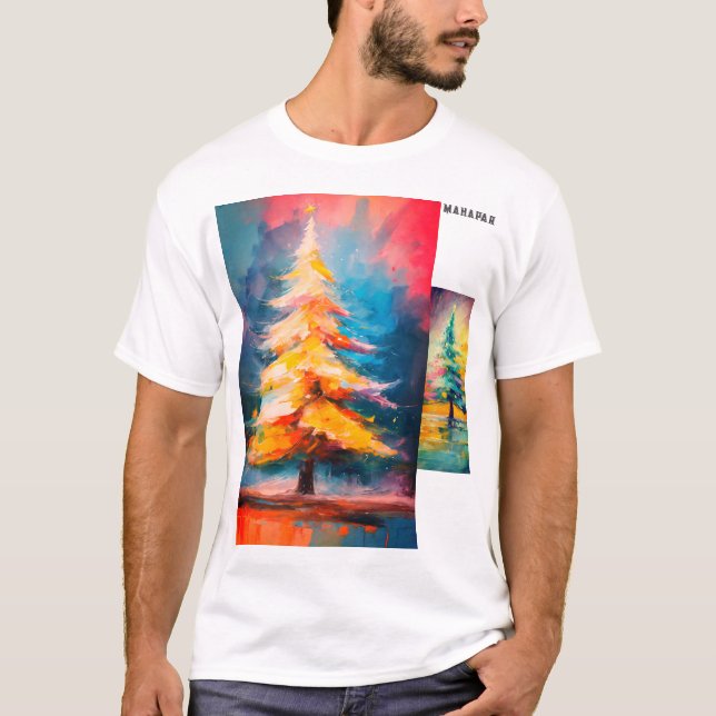"Festive Tees: Julgran Edition 🎄" T Shirt (Framsida)