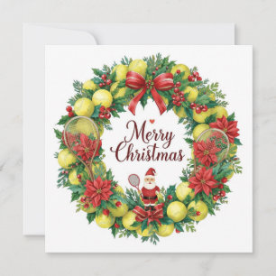 Festive Tennis-andedräkt för jul Julkort