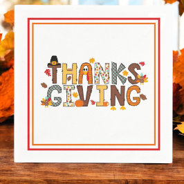 Festive Thanksgiving Inslag Pappersservett