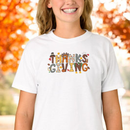 Festive Thanksgiving Turkey Football Löv T Shirt