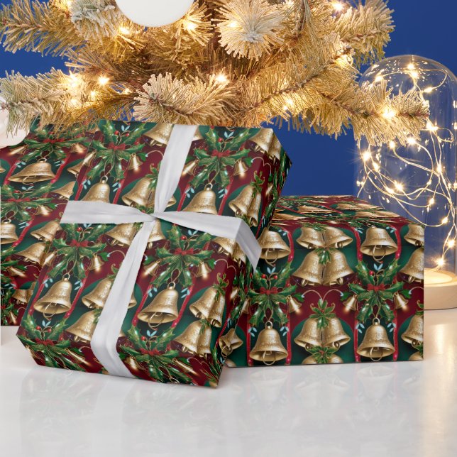 Festive Tiad-jul klockor Helgdag Presentpapper (Helgdagar)