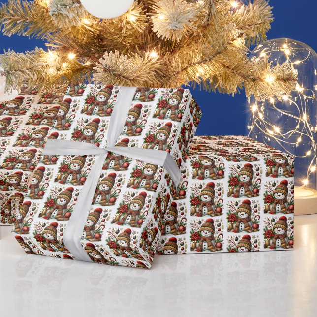 Festive Tiad-jul snögubbe Presentpapper (Helgdagar)