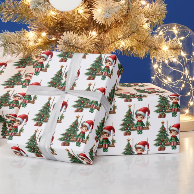 Festive Tiad-julhelgen mönster Presentpapper (Helgdagar)
