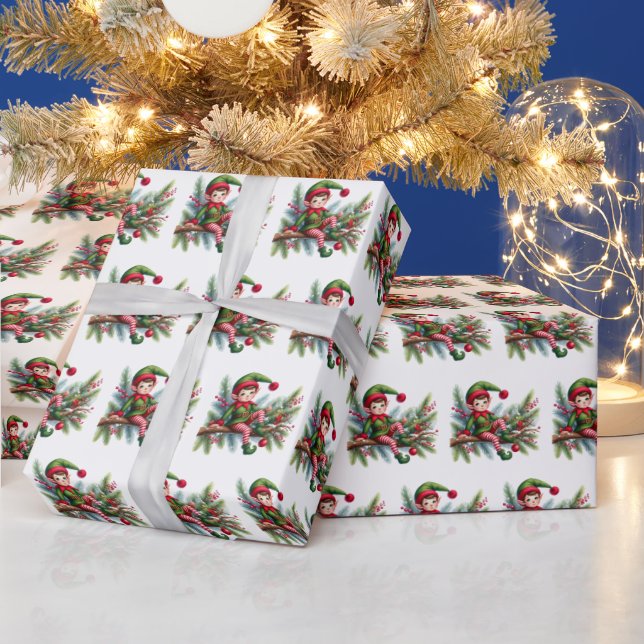 Festive Tiad-julhelgen mönster Presentpapper (Helgdagar)