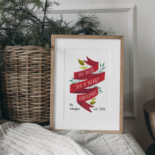 Festive Tidings Personlig Juli Helgdag Poster