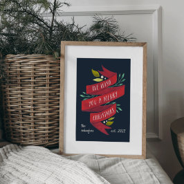 Festive Tidings | Personlig Juli Helgdag Poster