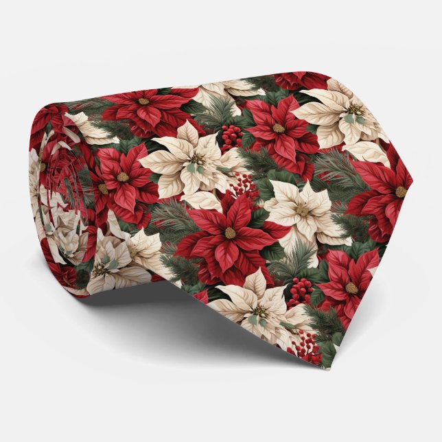Festive tiled poinsettia pattern  slips (Rullad)