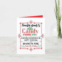 festive Tomte sockerrör företag lägga till känsla Helgkort