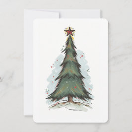 Festive Tree Christmas Card Julkort
