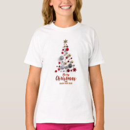 “Festive Tree in Snow” T Shirt
