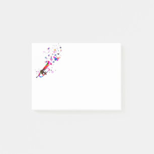 Festive Trumpet Post-it Block