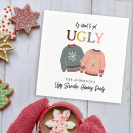 Festive Ugly Sweater Julfest jul Pappersservett