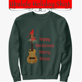 Festive Ukulele Lycklig jul Merry Music Sweets T Shirt