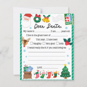 Festive-ungar, kära Santa brev