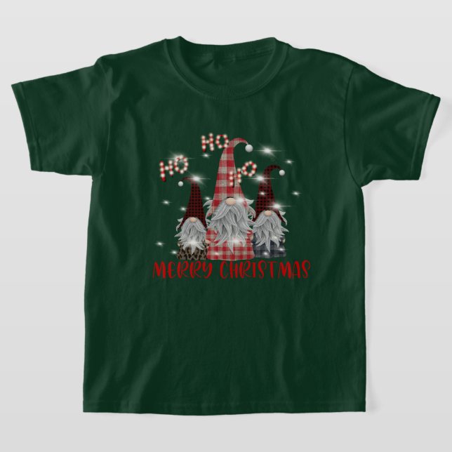 Festive unisex-julgnomes T-Shirt (Laydown)