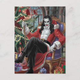 Festive Vampre Man jul jul Vykort
