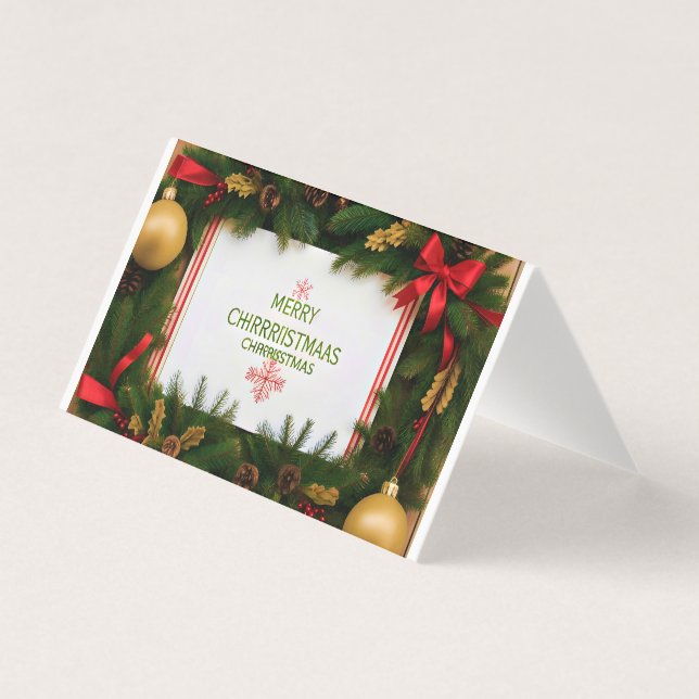 Festive Vänskap Önskemål Kort (Framsida)