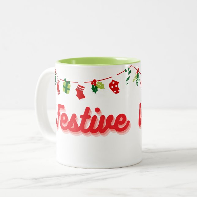 Festive Vibes Mugg (Framsida vänster)