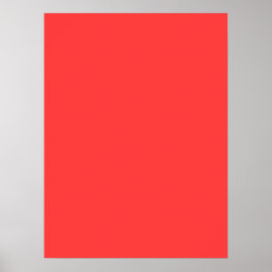 Festive Vibrant Coral Background Färg Poster